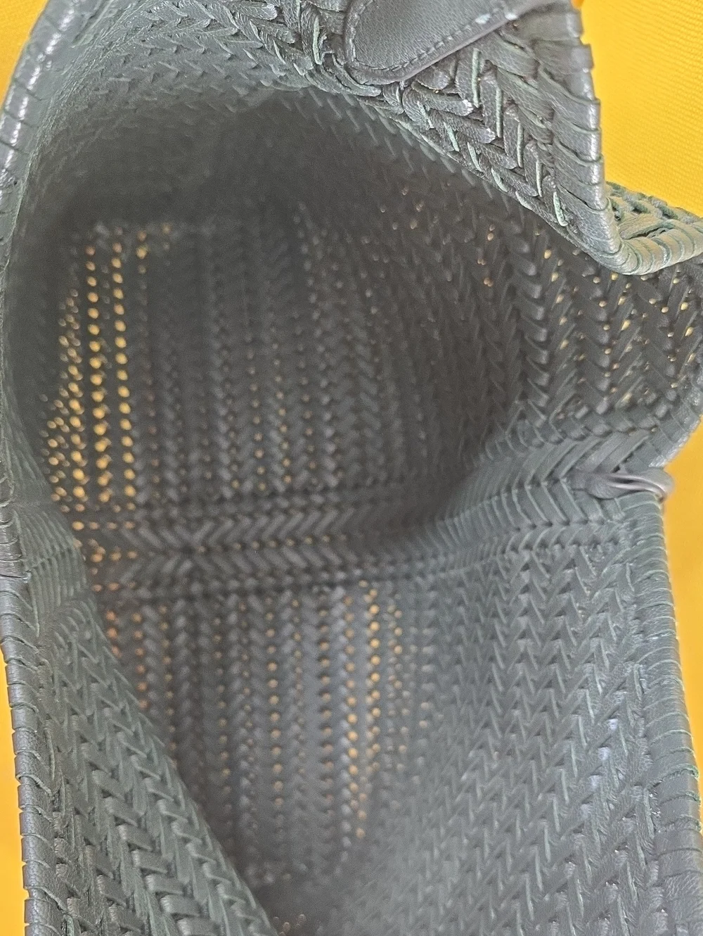 Anya Hindmarch  Woven Tassel Leather Hobo Bag